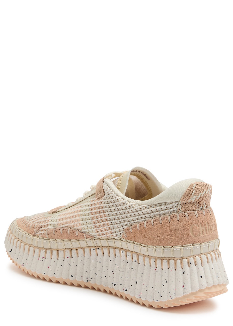 Chloe Nama Panelled Knitted Sneakers - 2