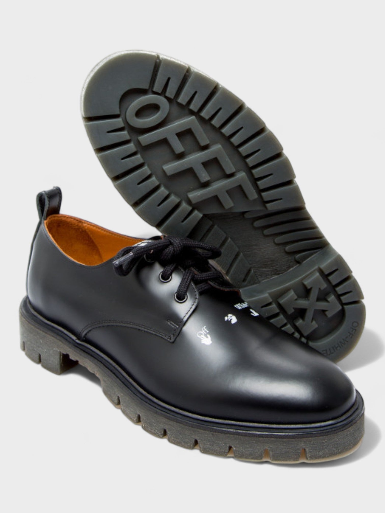 Off-White Off-White Derby Arrow Shoes Black  display picture 3
