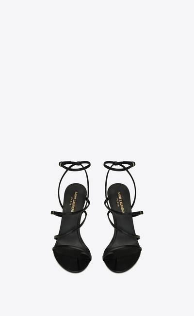 SAINT LAURENT bellini sandals in smooth leather outlook