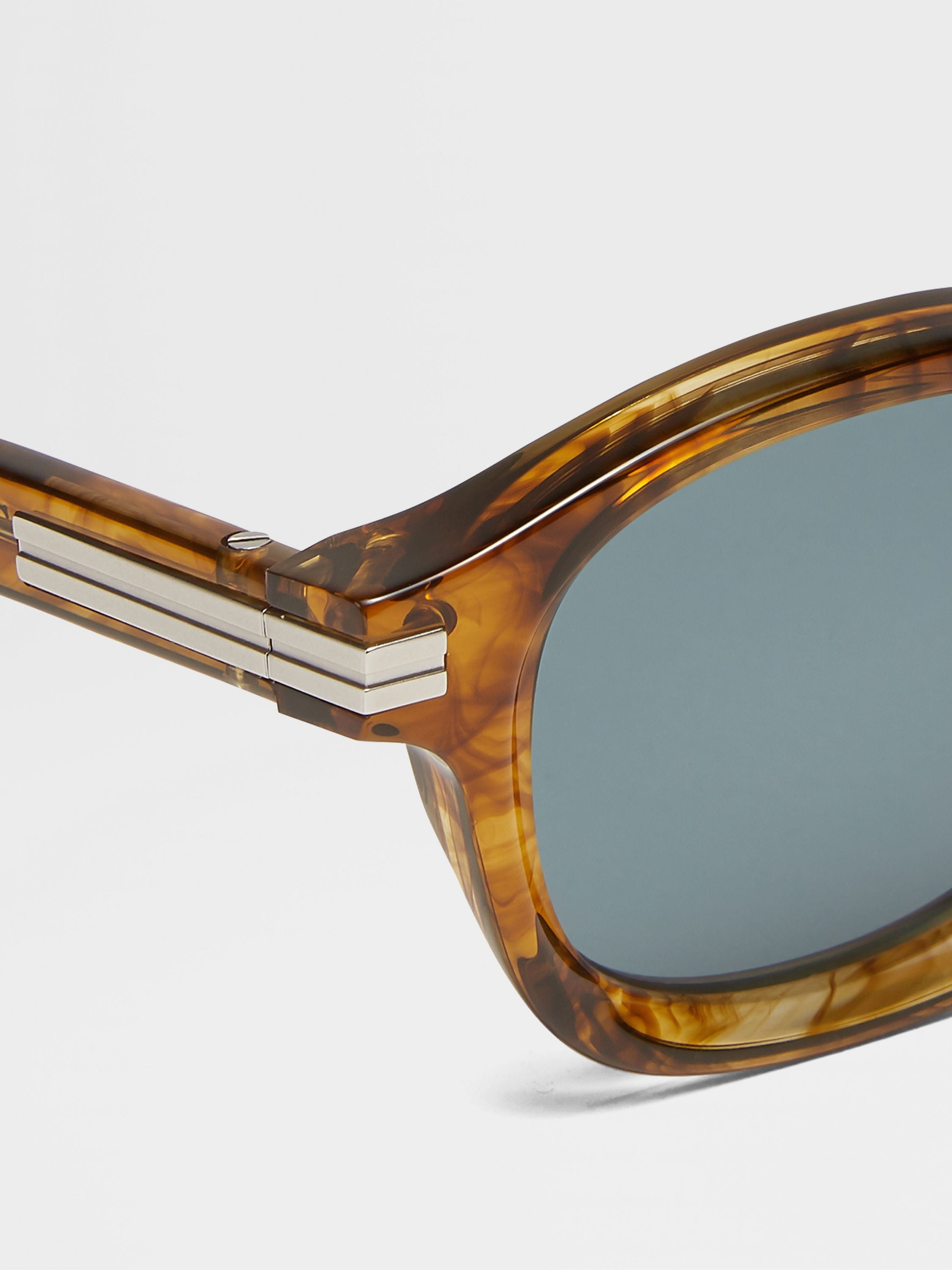 TRANSPARENT BROWN HAVANA AURORA I ACETATE SUNGLASSES - 2
