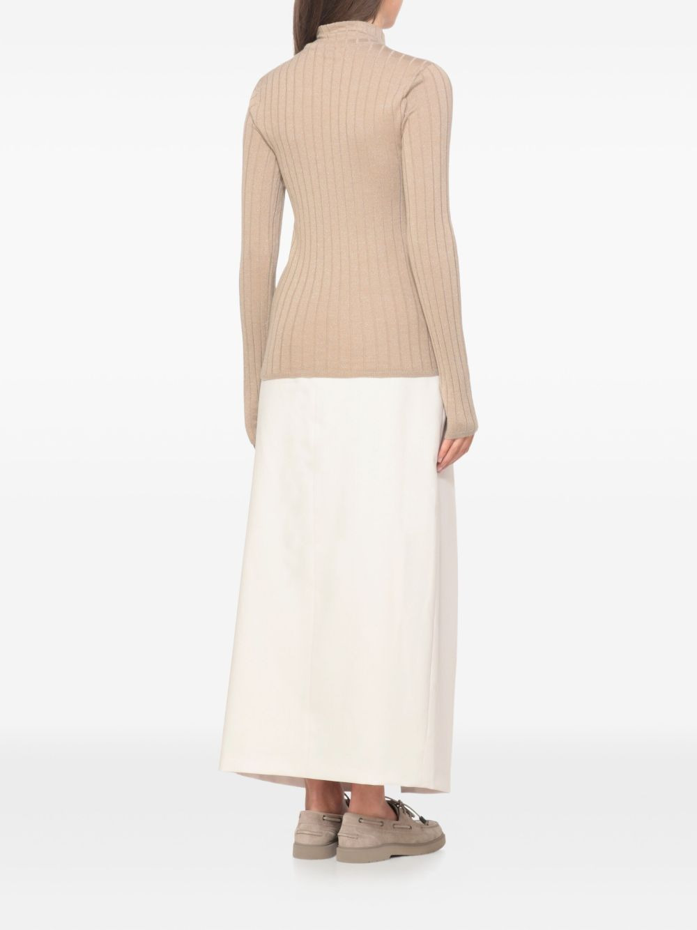 lurex ribbed sweater - 4