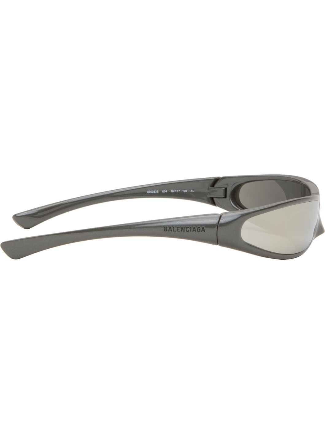 Gray Blade Rectangle Sunglasses - 2