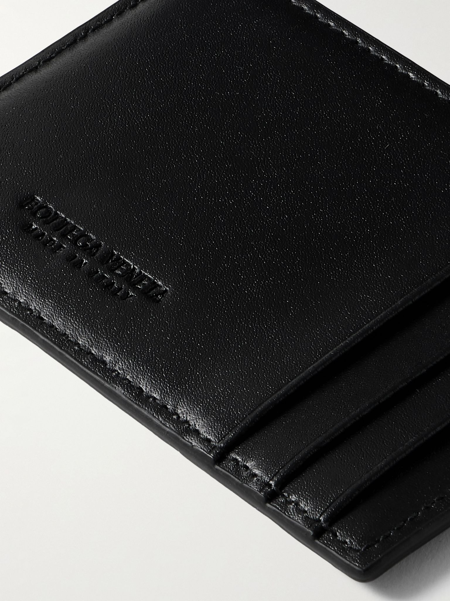 Intrecciato Leather Cardholder Black - 3