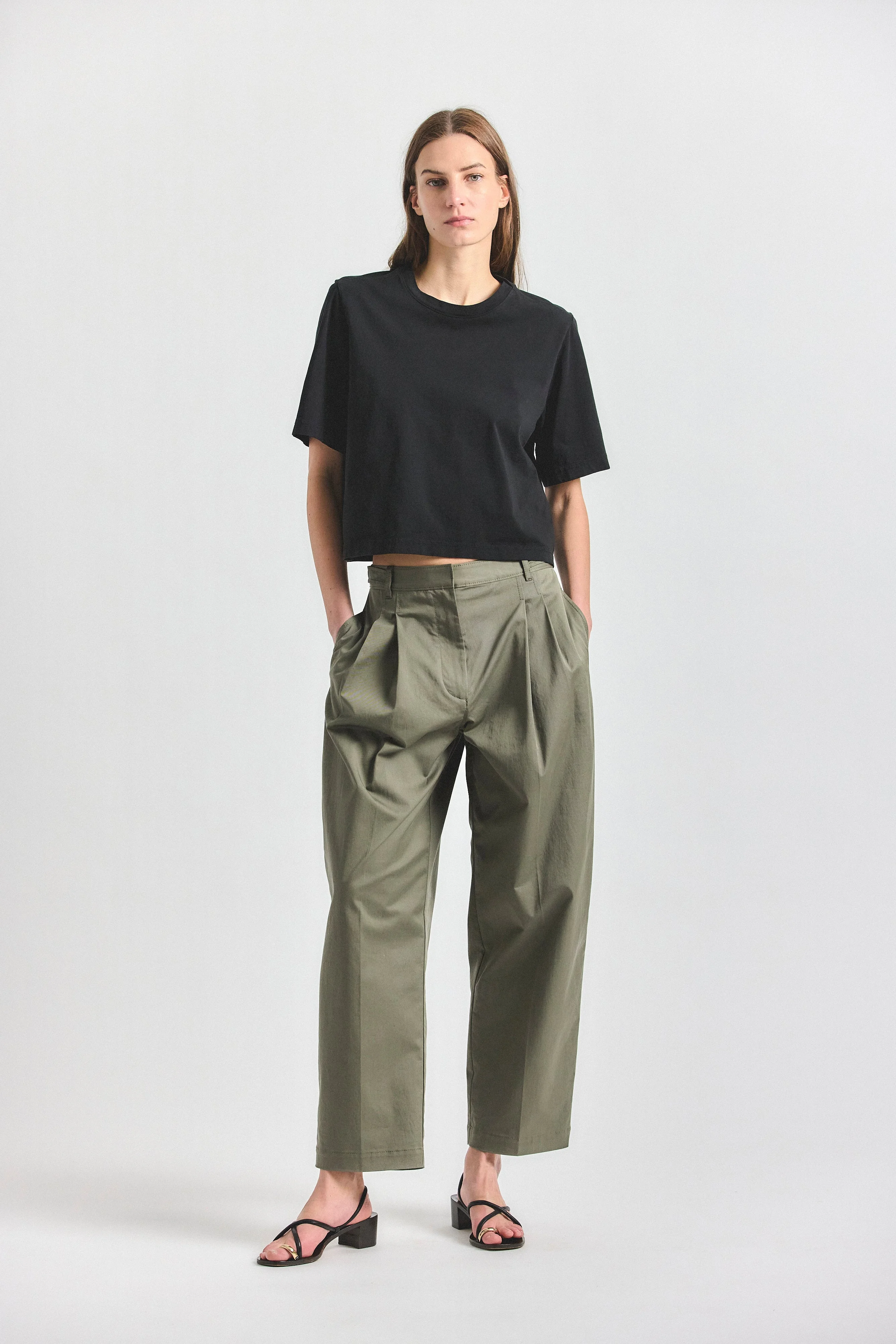 ASHER PLEATED TROUSER - 1