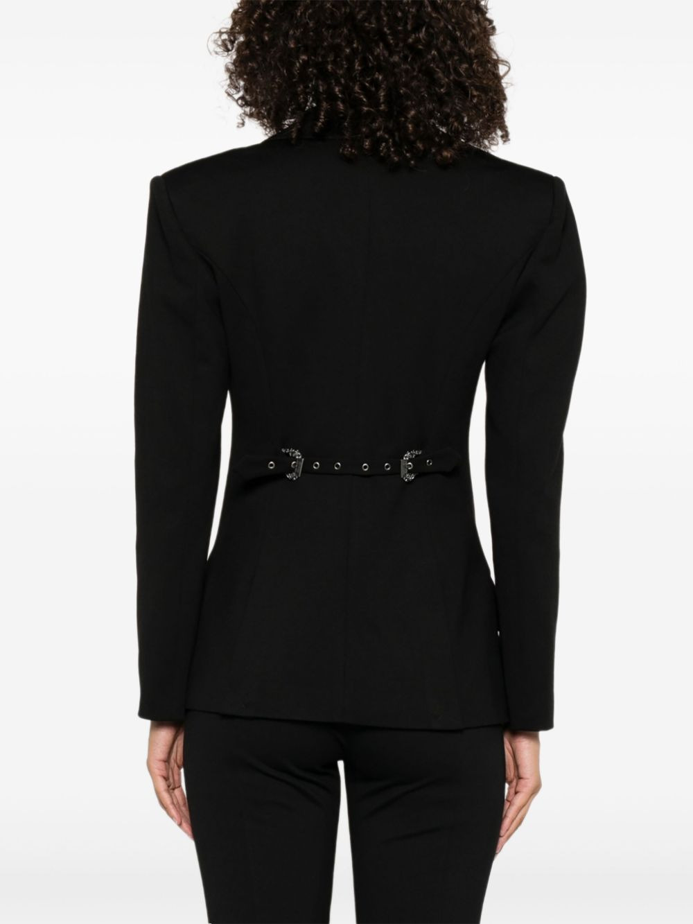 single-breasted notched-lapels blazer - 4