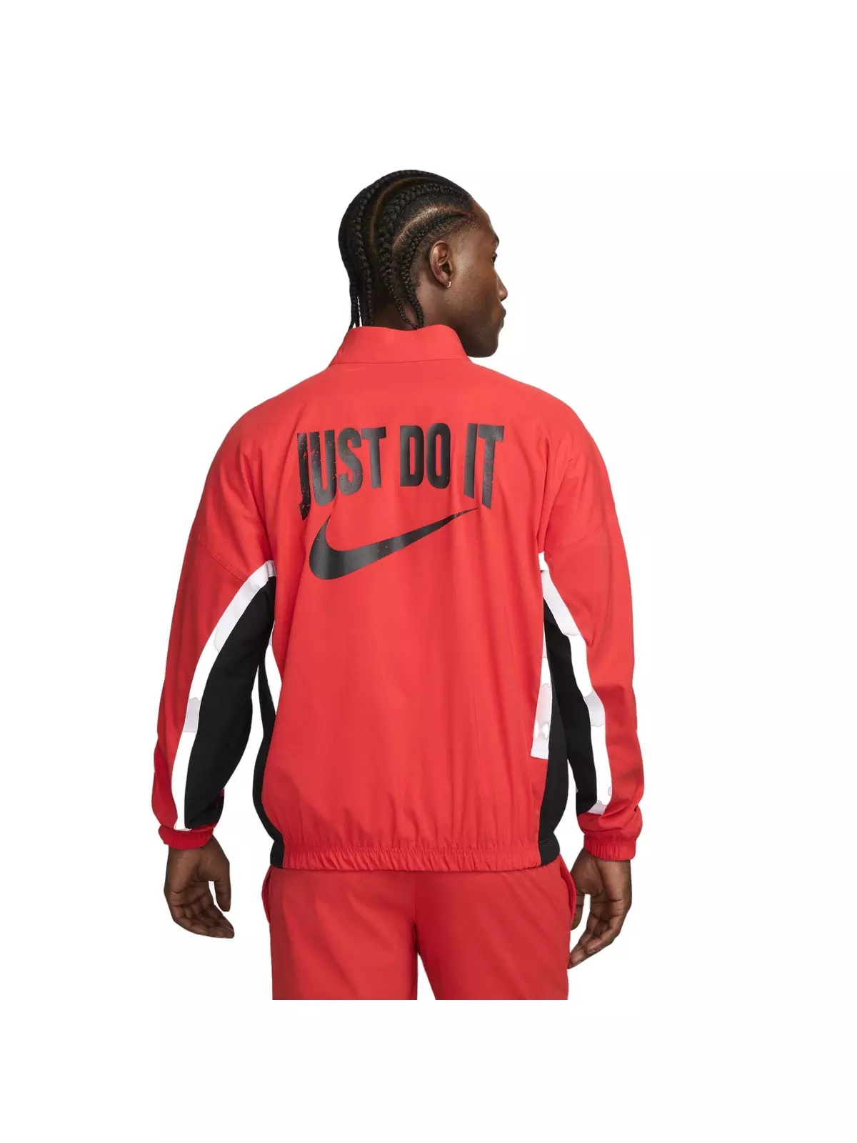 Men's DNA Woven Basketball Jacket-Red - 2