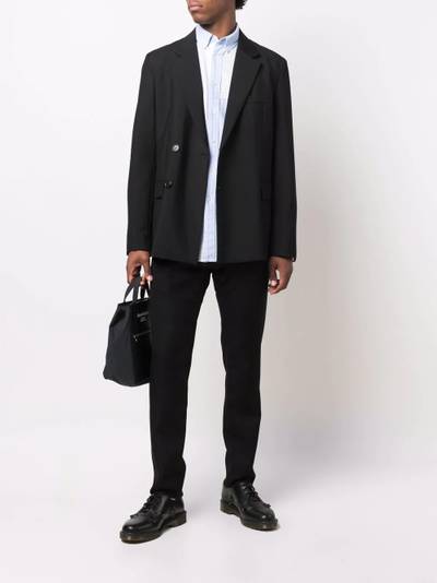 Comme des Garçons Homme Plus four-pocket wool straight-leg trousers outlook