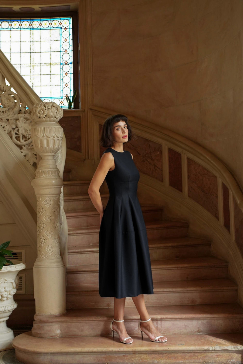 Mirienne Acetate Wool Dress 8