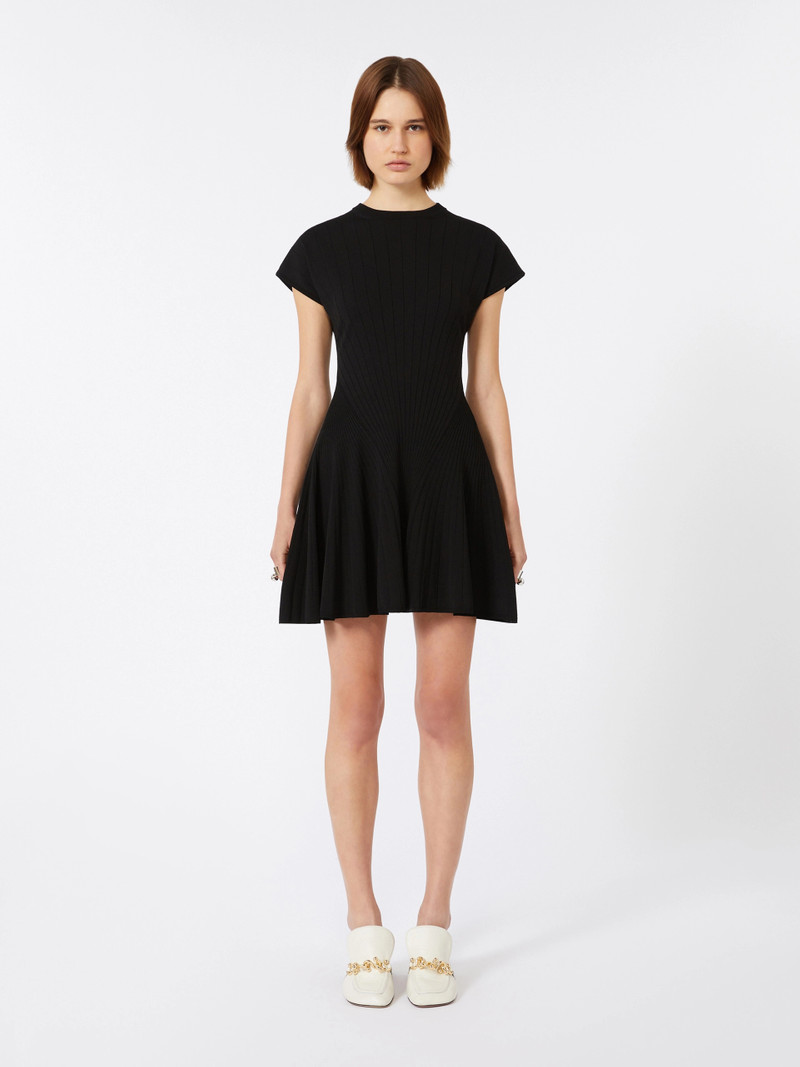 ERE Knit dress, fitted at the waist - BLACK 3