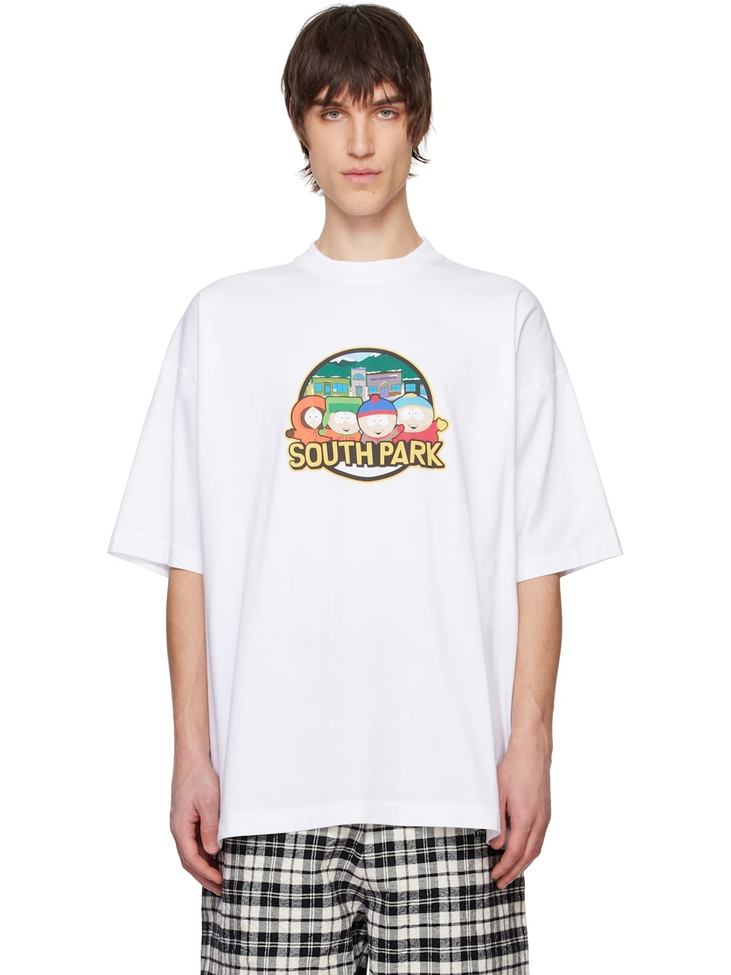 White 'South Park' Oversized T-shirt - 1
