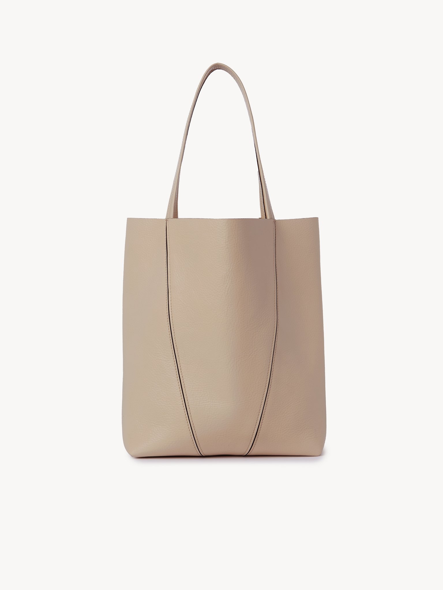 CHLOÉ SPIN TOTE BAG IN GRAINED LEATHER - 3