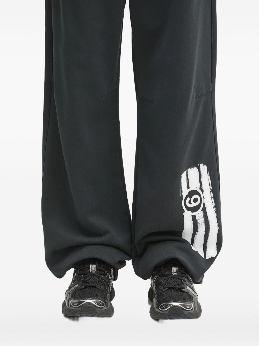 logo-print drawstring trousers - 5