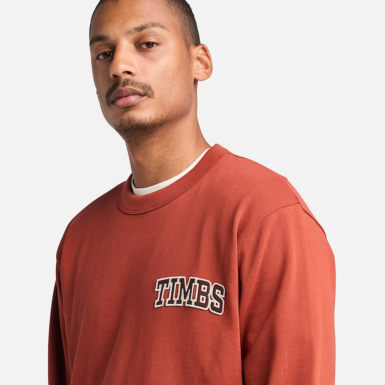 Men's Front Timbs Graphic Crew Neck Sweatshirt - 4