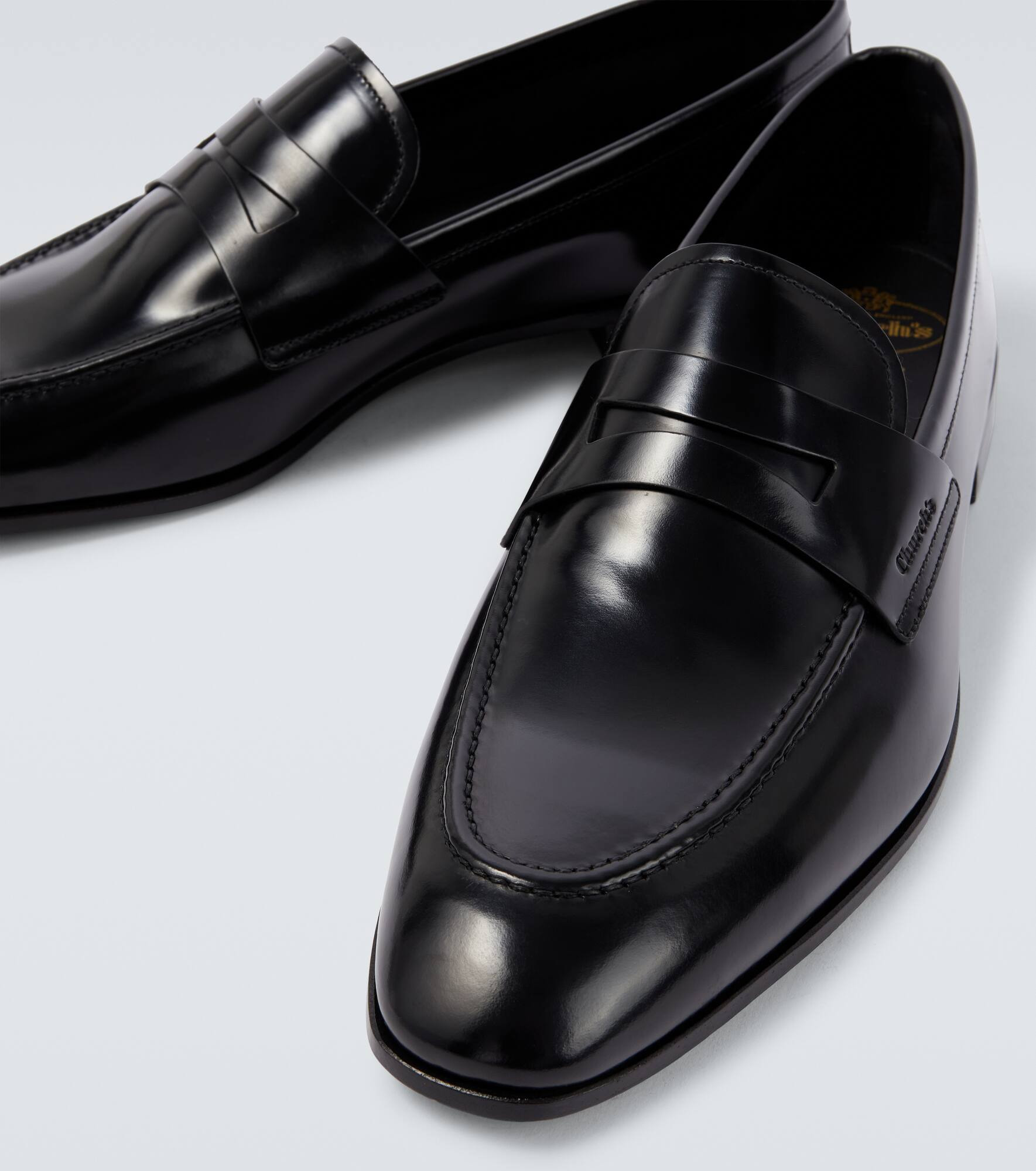 Maesteg leather penny loafers - 3