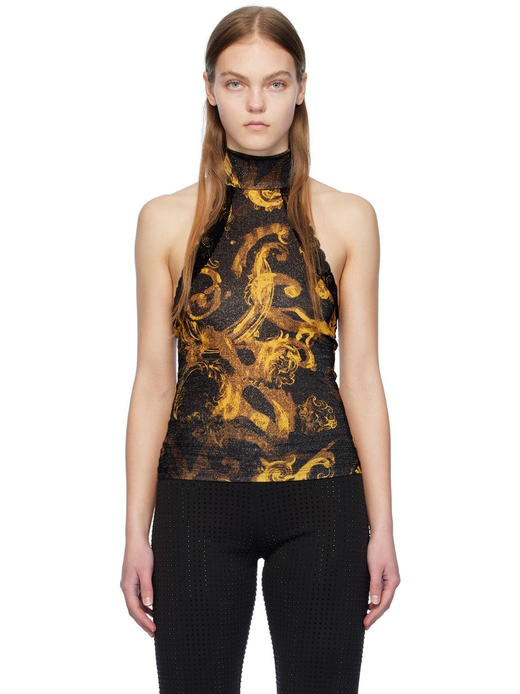 Black Watercolor Couture Camisole - 1
