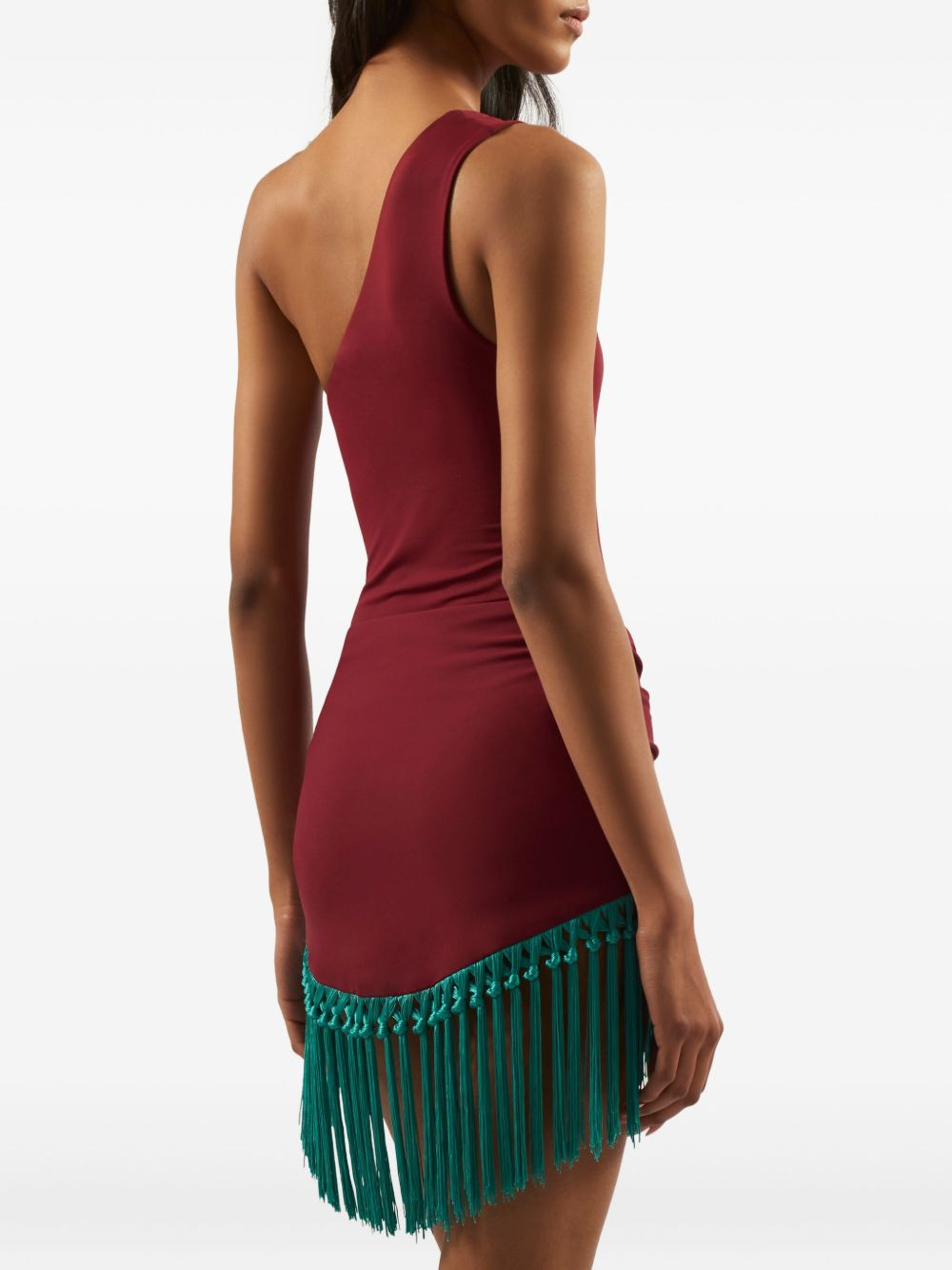 Yacare one-shoulder fringe swimsuit - 4