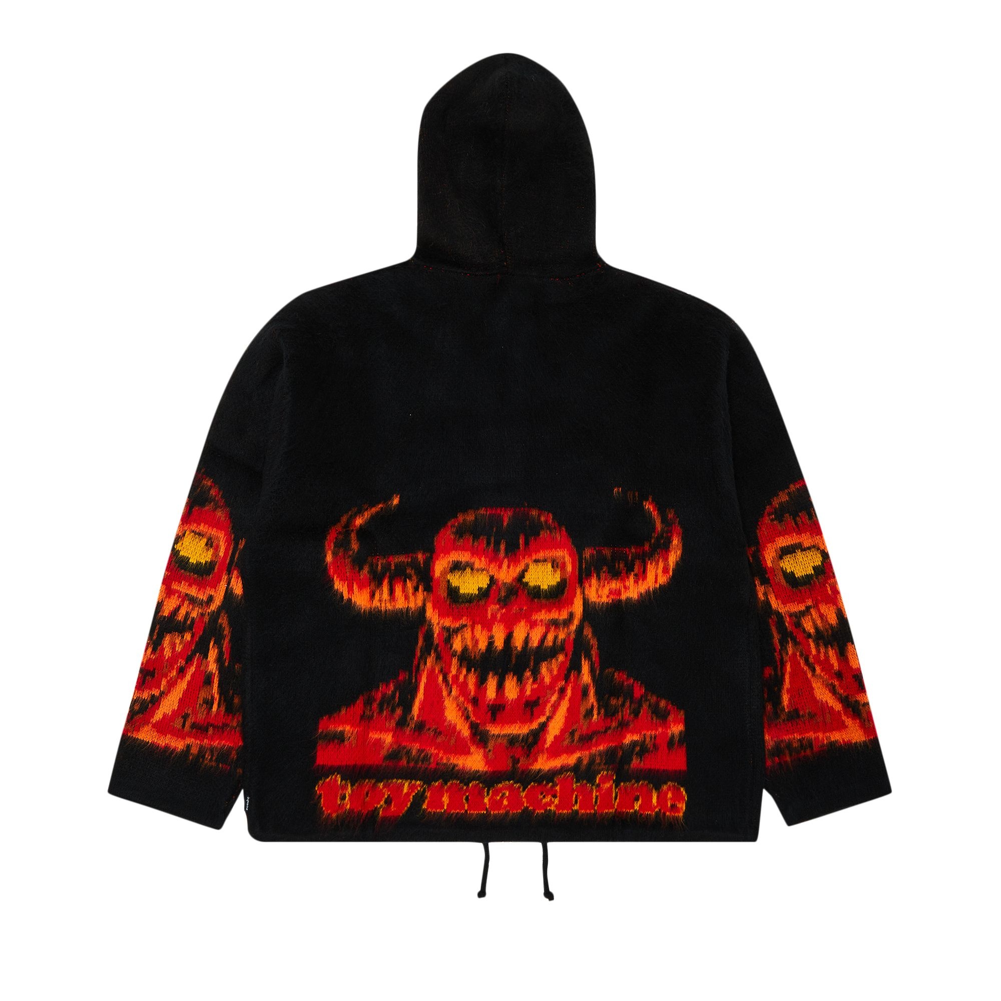 Supreme x Toy Machine Zip Up Hooded Sweatshirt 'Black' - 2