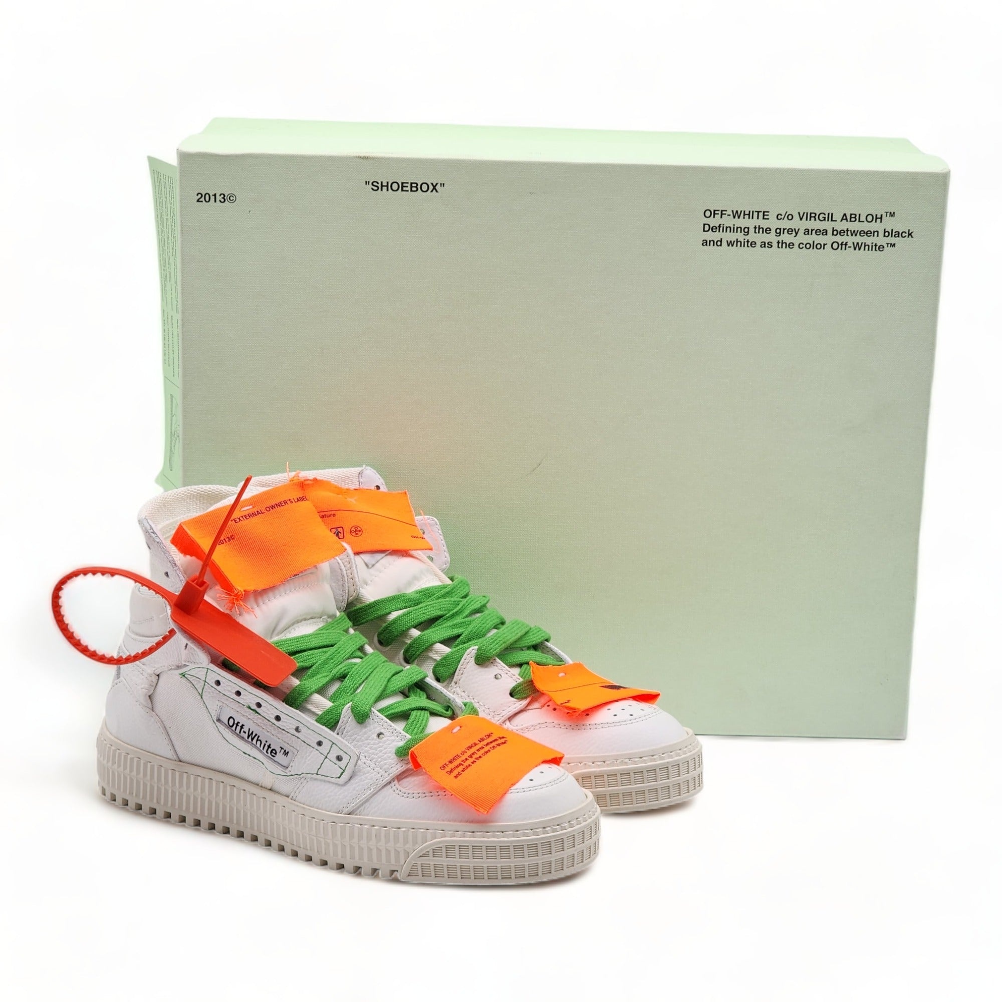 Off-White 3.0 Court Hi Top Women's Sneakers 'White' - 8