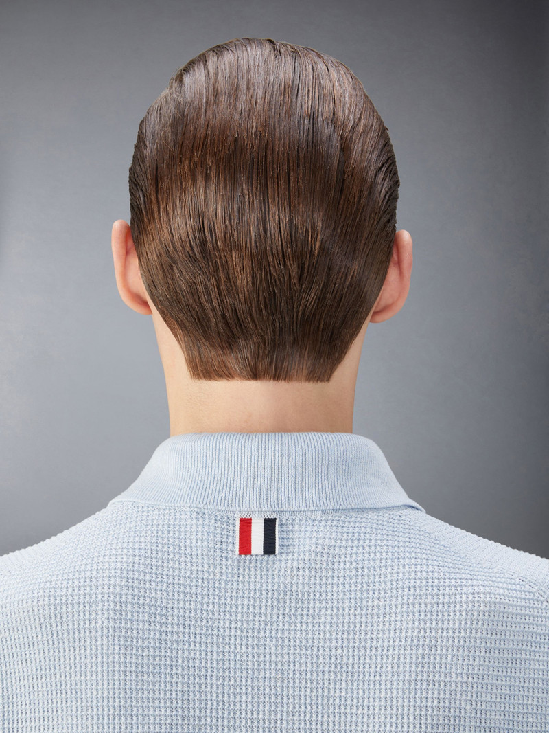 4-Bar waffle-knit polo shirt 6
