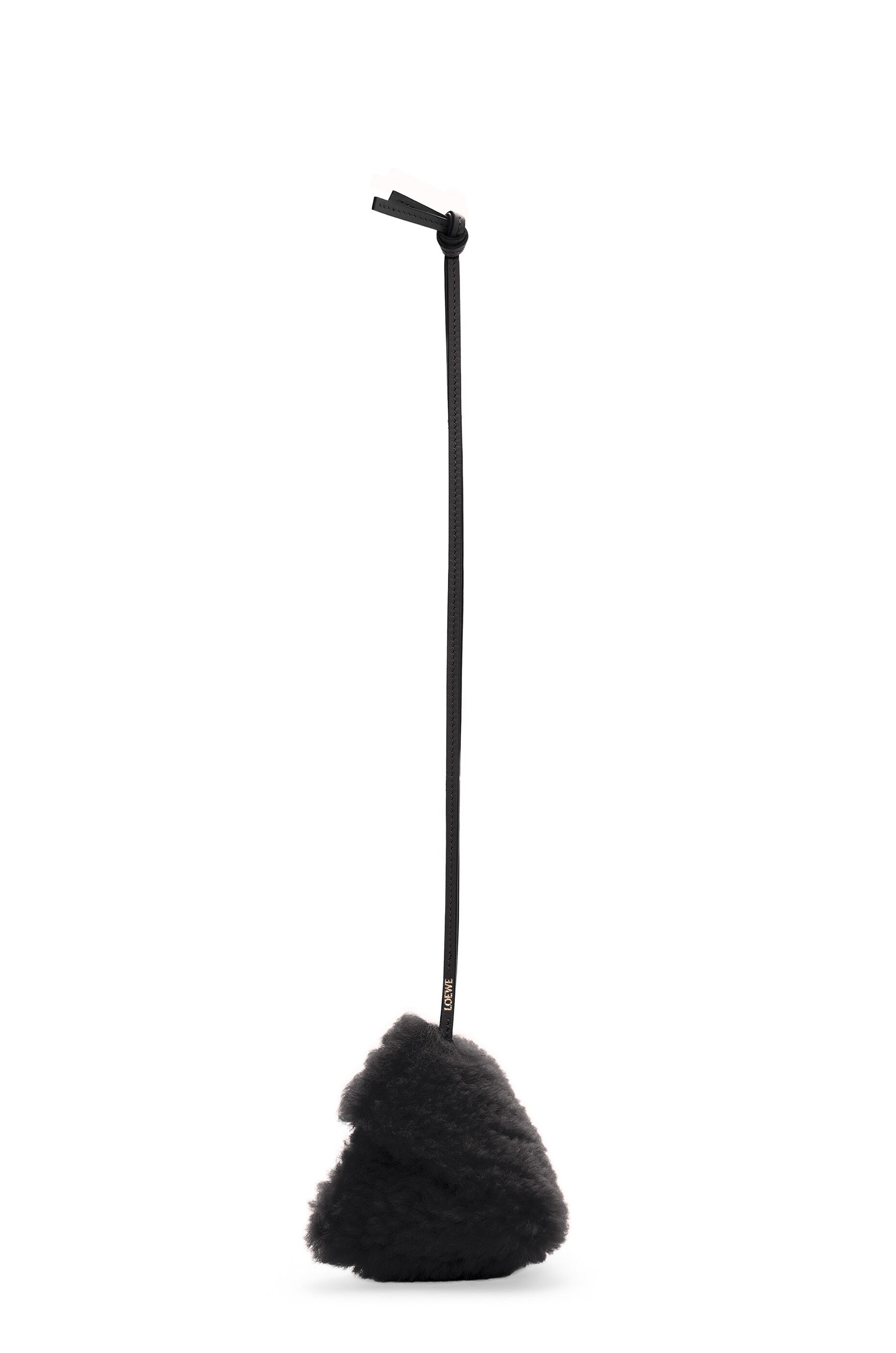 Puzzle Fold charm in shearling - 1
