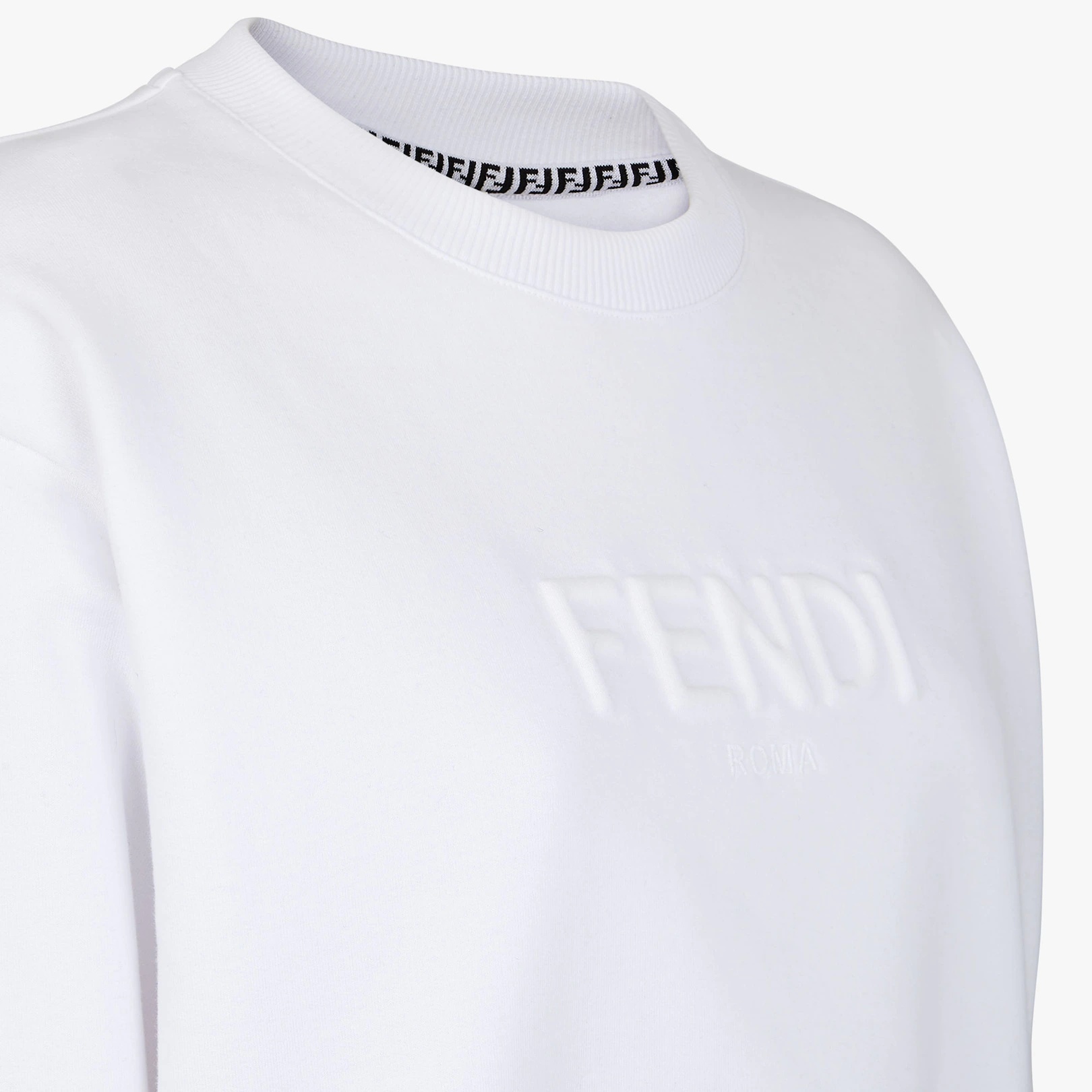 White jersey sweatshirt - 3