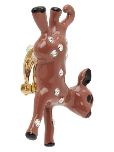 Marni Brown Deer Charm Earrings outlook
