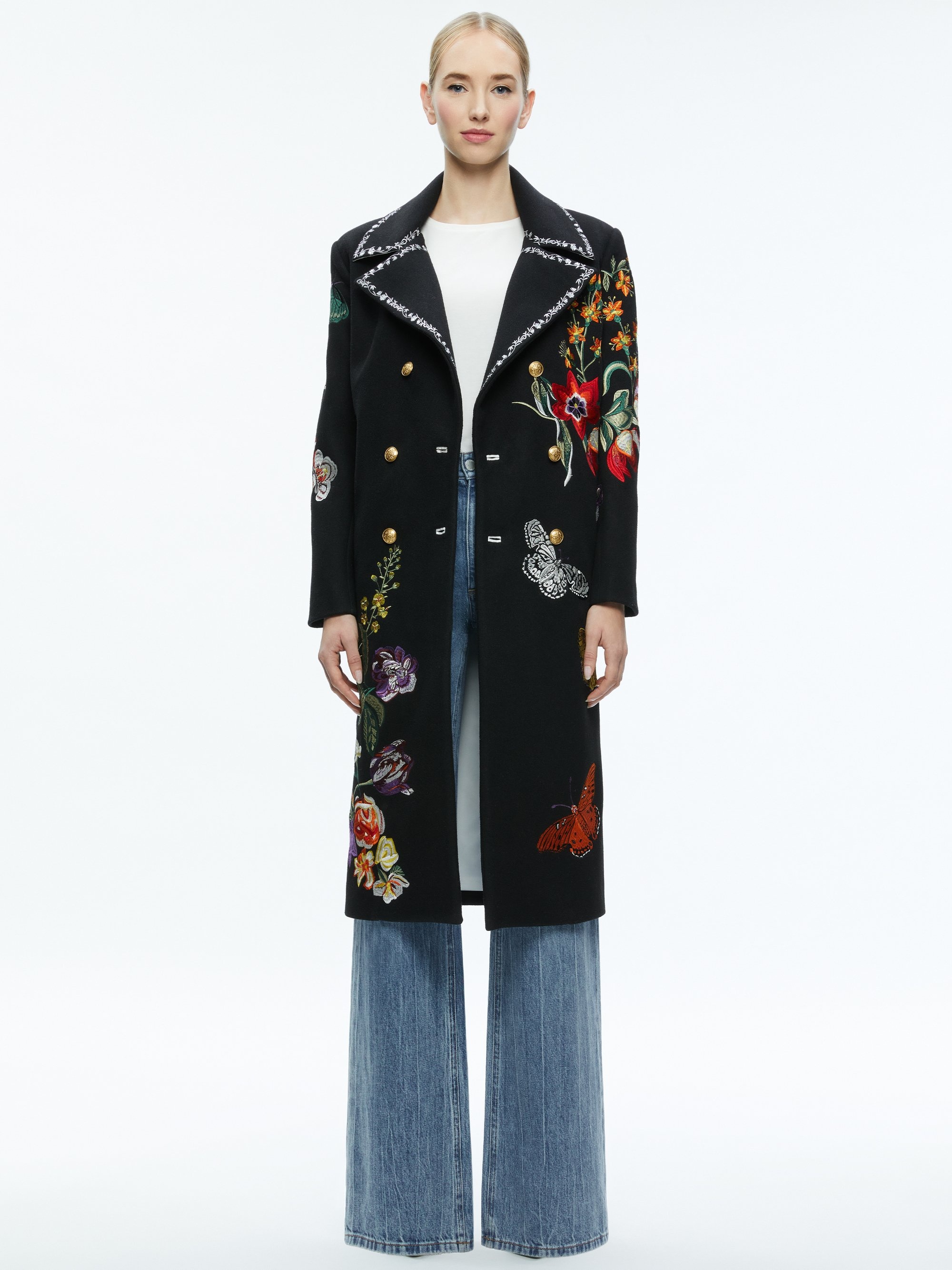 NICHOLAS EMBROIDERED OVERSIZED COAT - 2