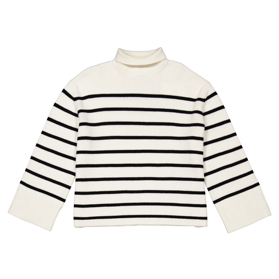 Anine Bing Ladies White Courtney High Neck Jumper - 5