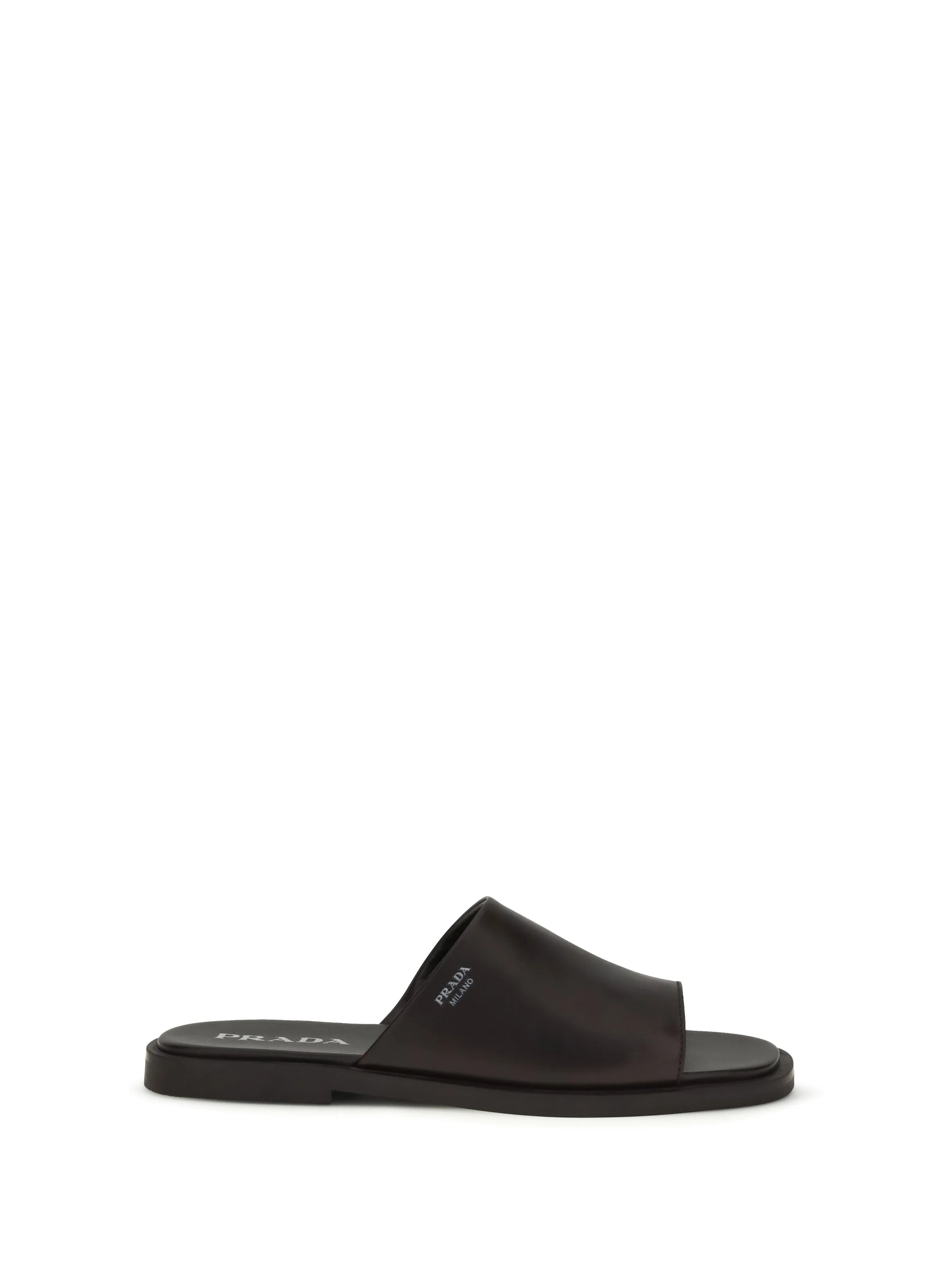Prada Men Leather Slide Sandals - 1