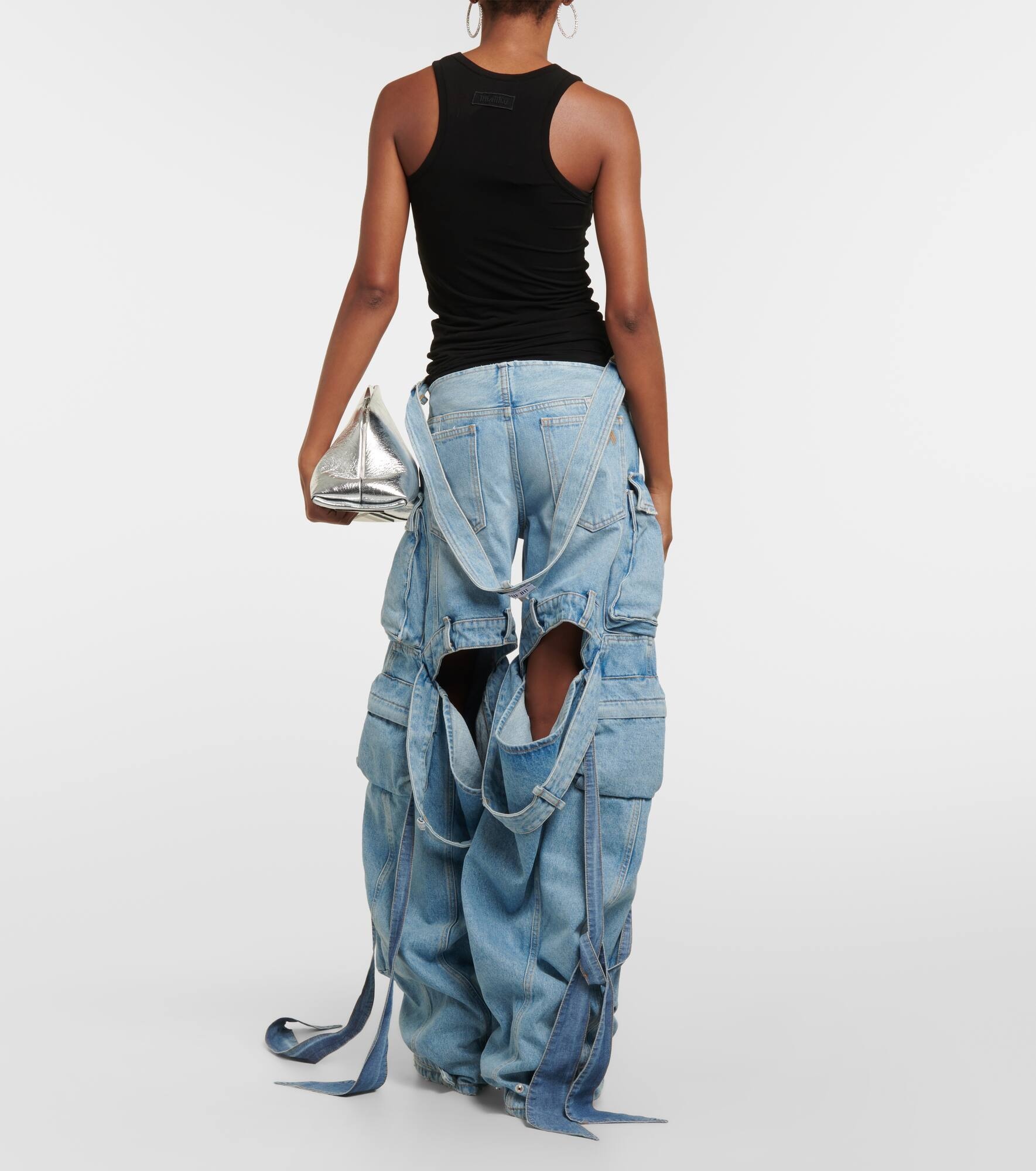 Cutout cargo jeans - 3