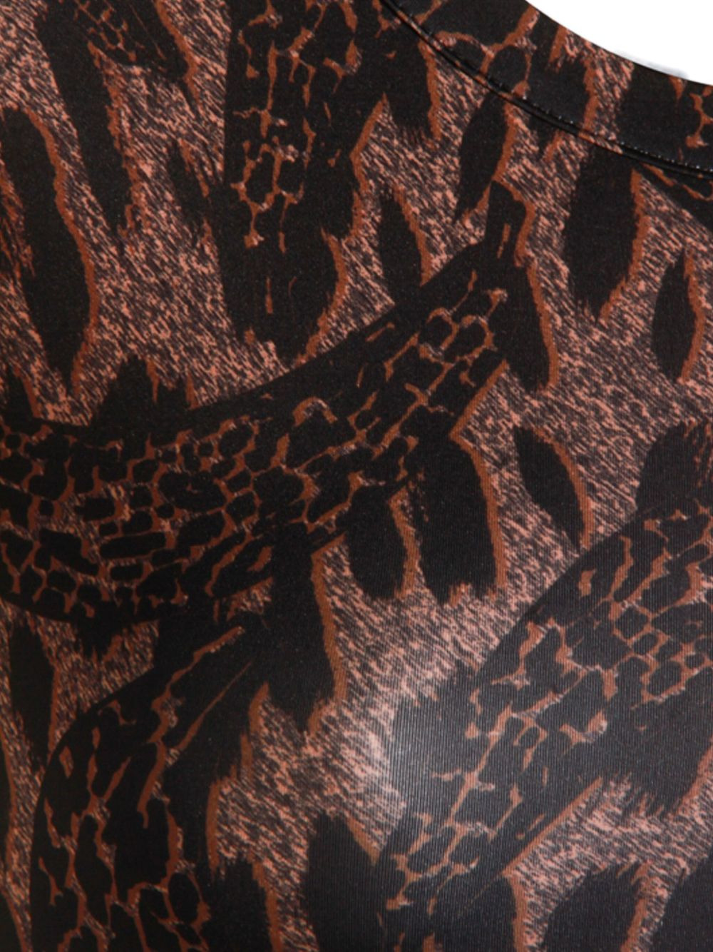 animal-print short-sleeved T-shirt - 4