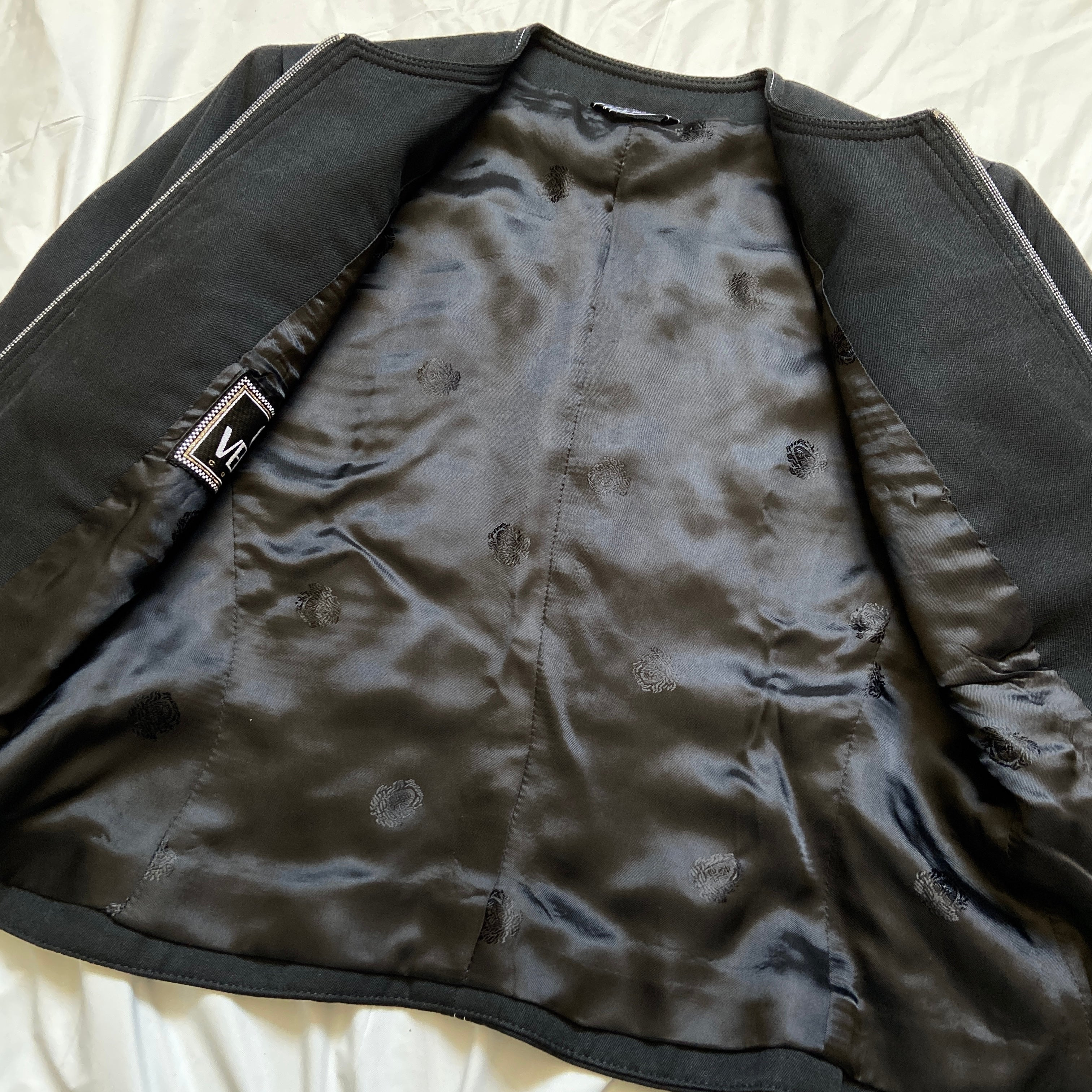 Gianni Versace Couture suit round collar jacket with skirt set - 16