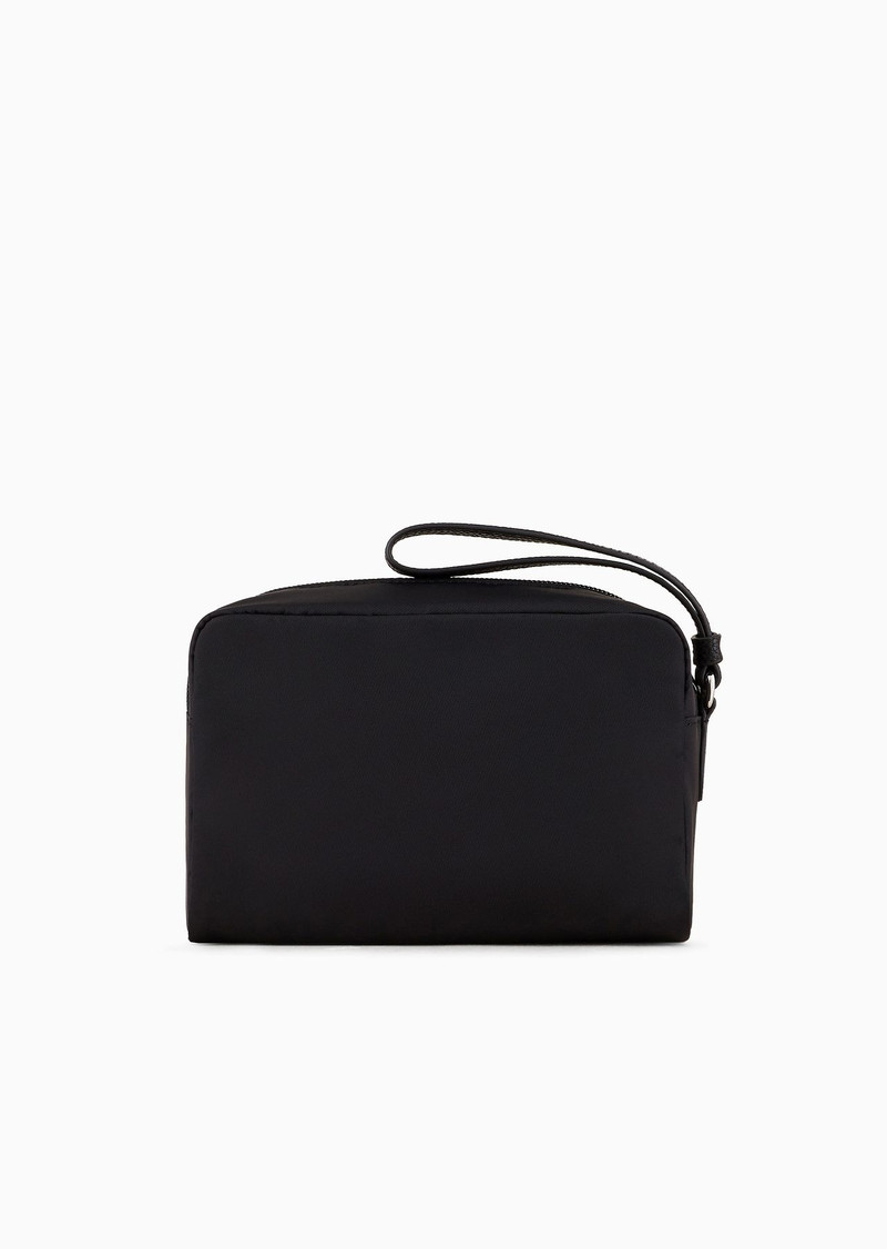 EMPORIO ARMANI Travel Essentials small washbag in recycled nylon outlook