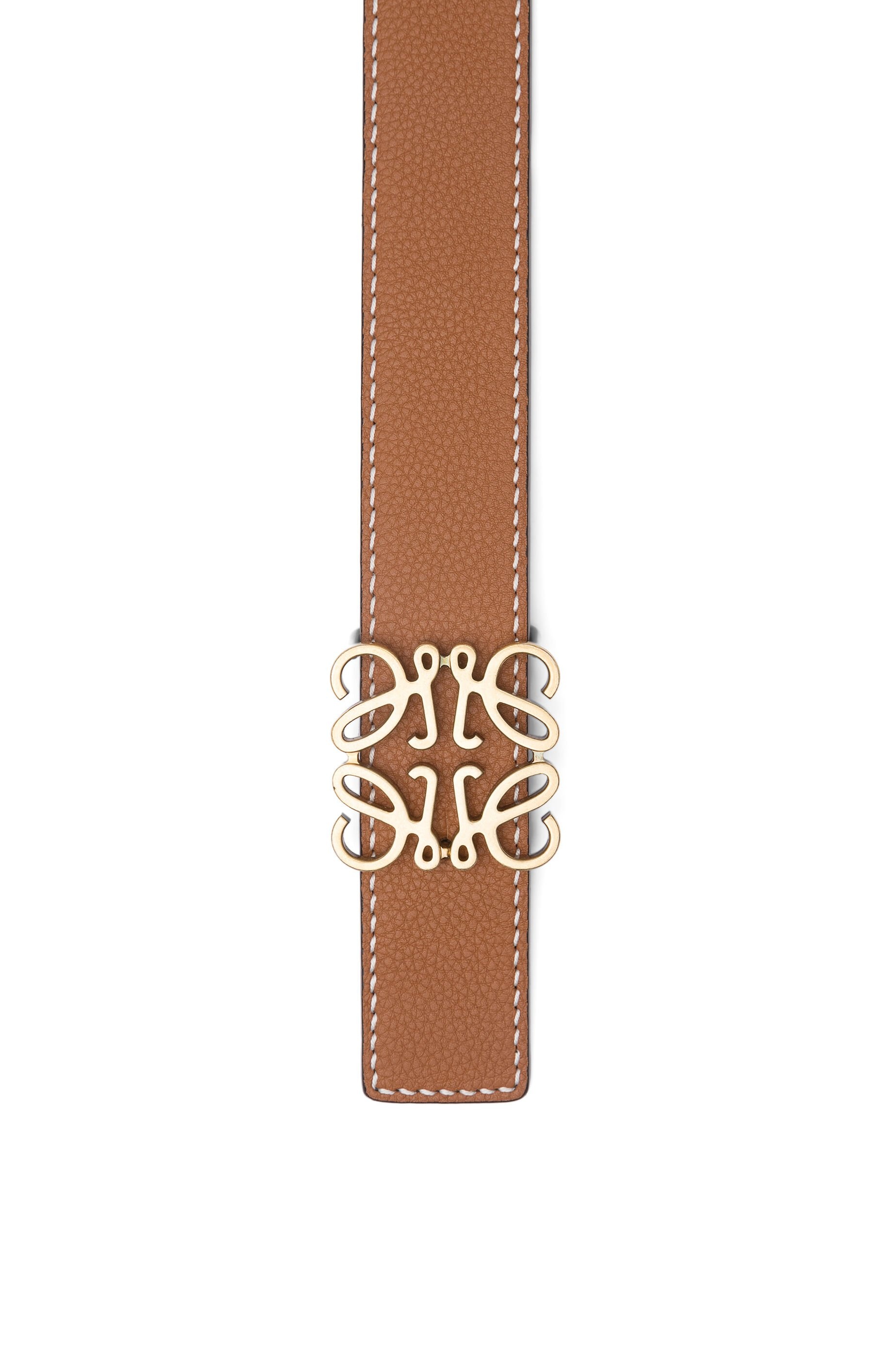 Anagram belt in soft grained calfskin - 3