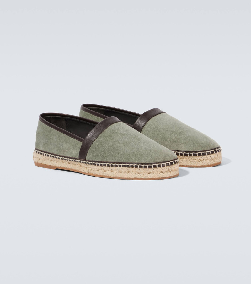 Nerano leather-trimmed suede espadrilles 5