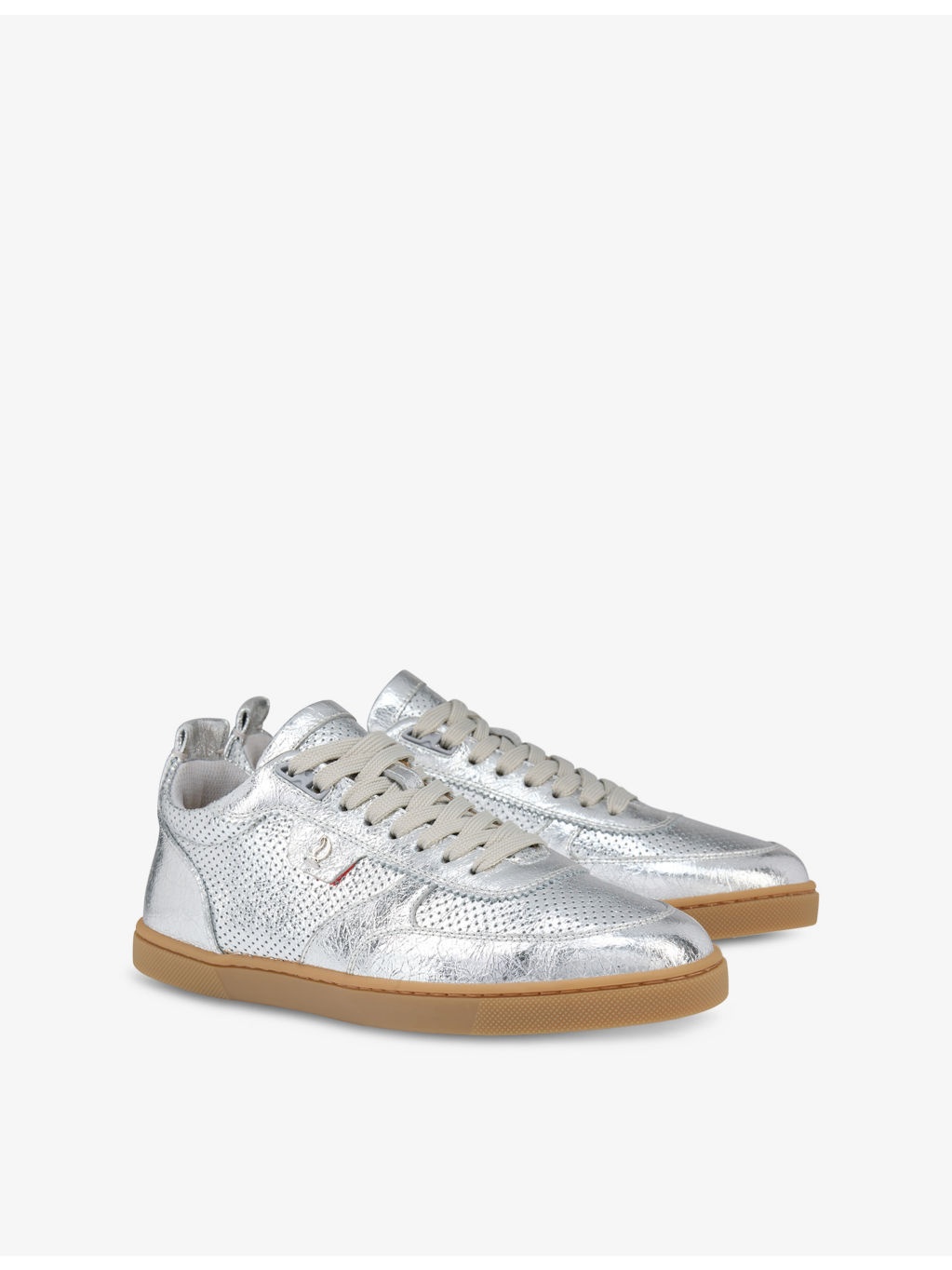 Tutti Rui Metallic-Leather Low-Top Trainers - 3