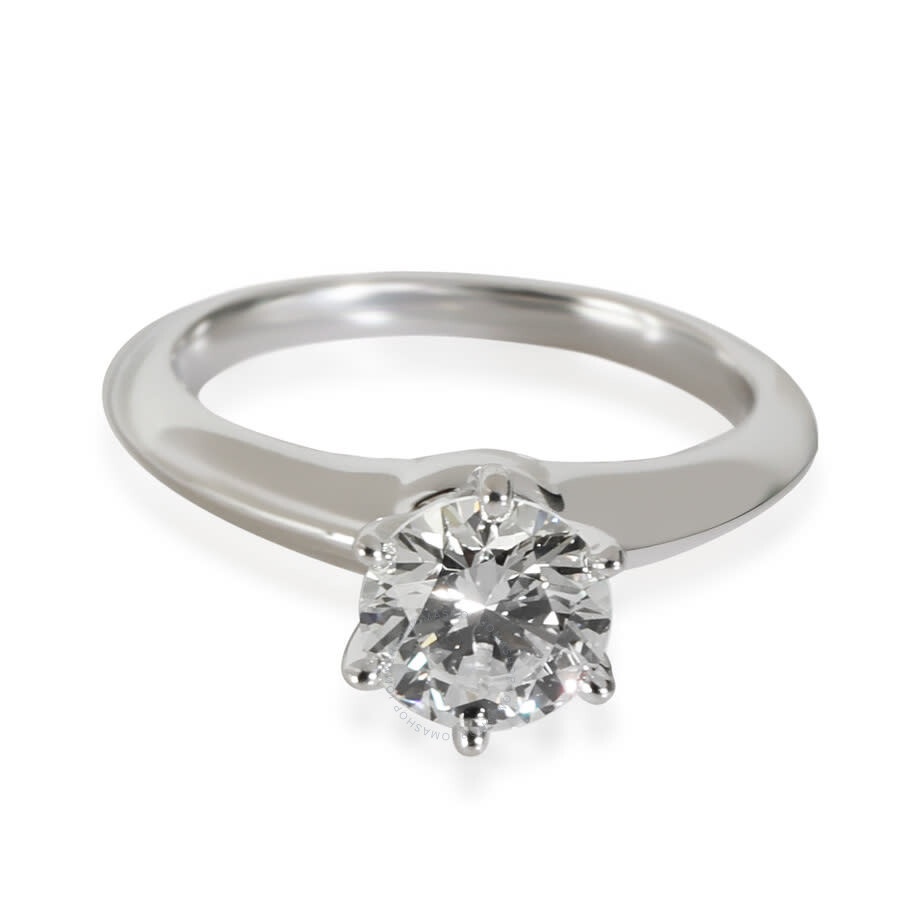 Pre-Owned Tiffany & Co. Tiffany Solitaire Engagement Ring in  Platinum H VS2 1.02 CTW - 2