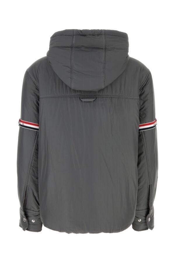 Thom Browne Woman Dark Grey Polyester Down Jacket - 2