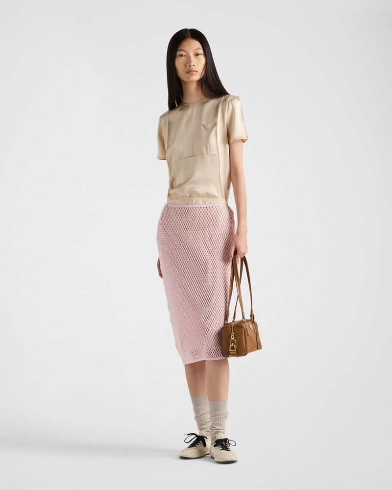 Prada Cotton mesh skirt outlook