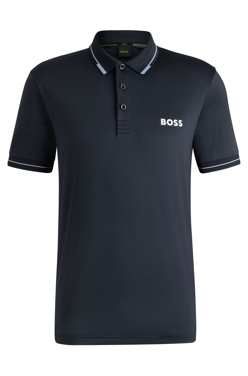 SLIM-FIT POLO SHIRT WITH CONTRAST LOGOS - 1