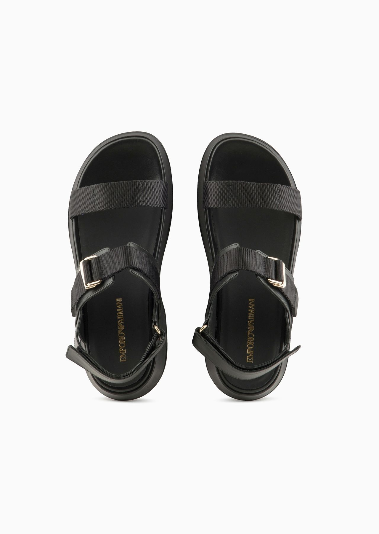 Leather wedge sandals - 3