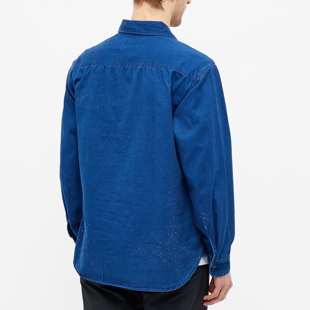 Neighborhood Long Sleeve Indigo Work Shirt - 5