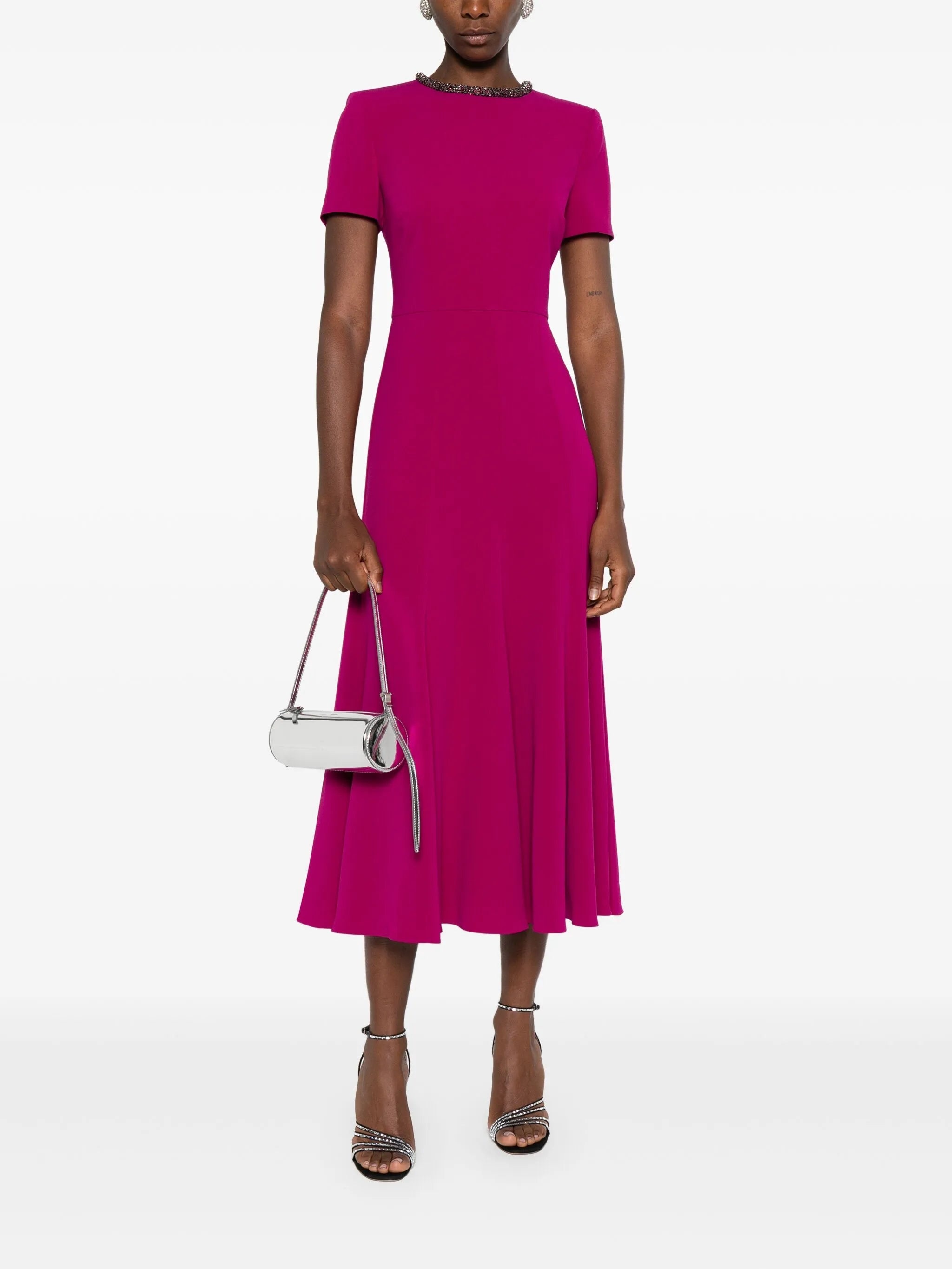 Roland Mouret Collar-embellished Midi Dress - 3