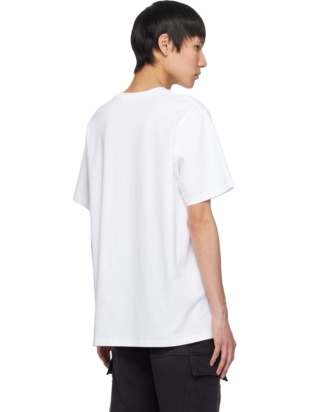 White Embroidered Logo T-shirt - 3