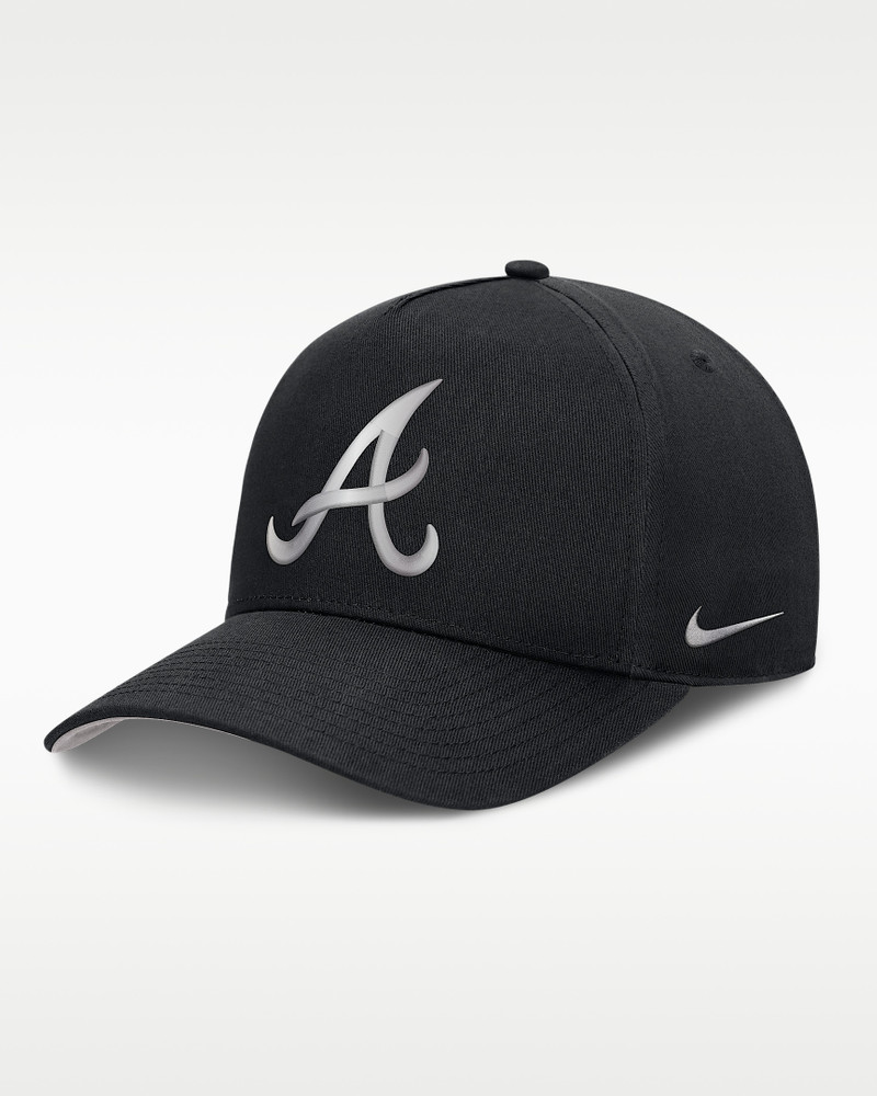 Atlanta Braves Rise Men's Nike Dri-FIT MLB A-Frame Trucker Adjustable Hat 1