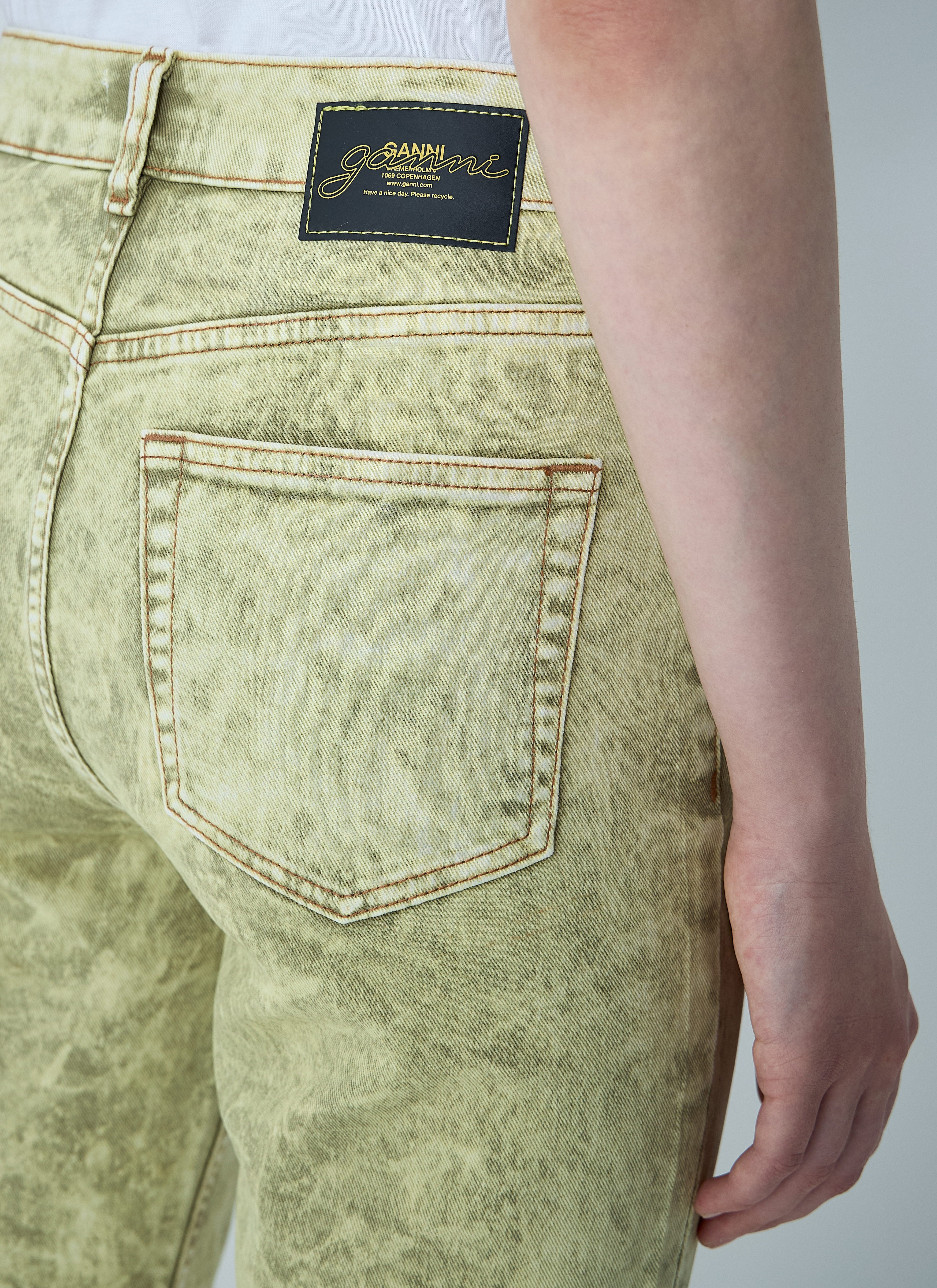 Ganni Women Foil Overdyed Jeans - 6
