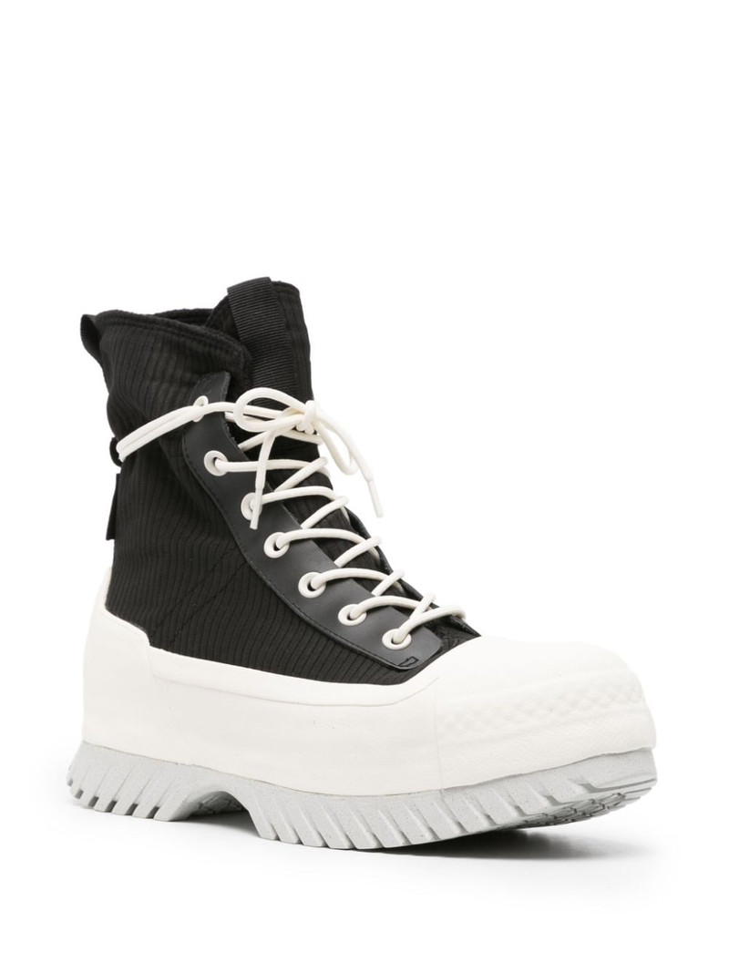 Converse Chuck Taylor logo-patch hi-top sneakers outlook