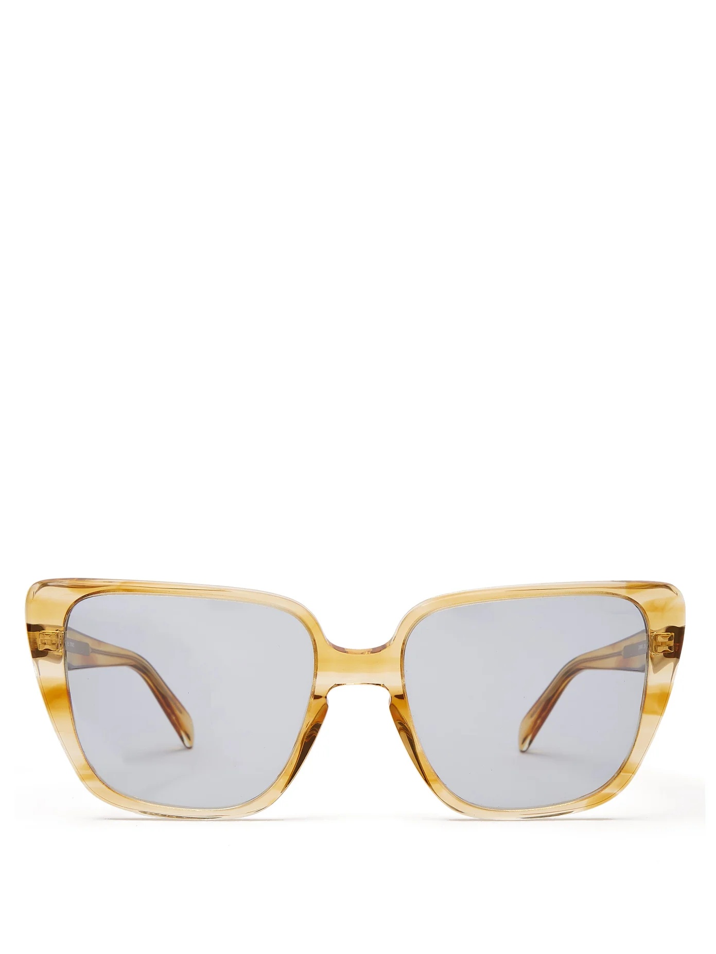 Square cat-eye acetate sunglasses - 1