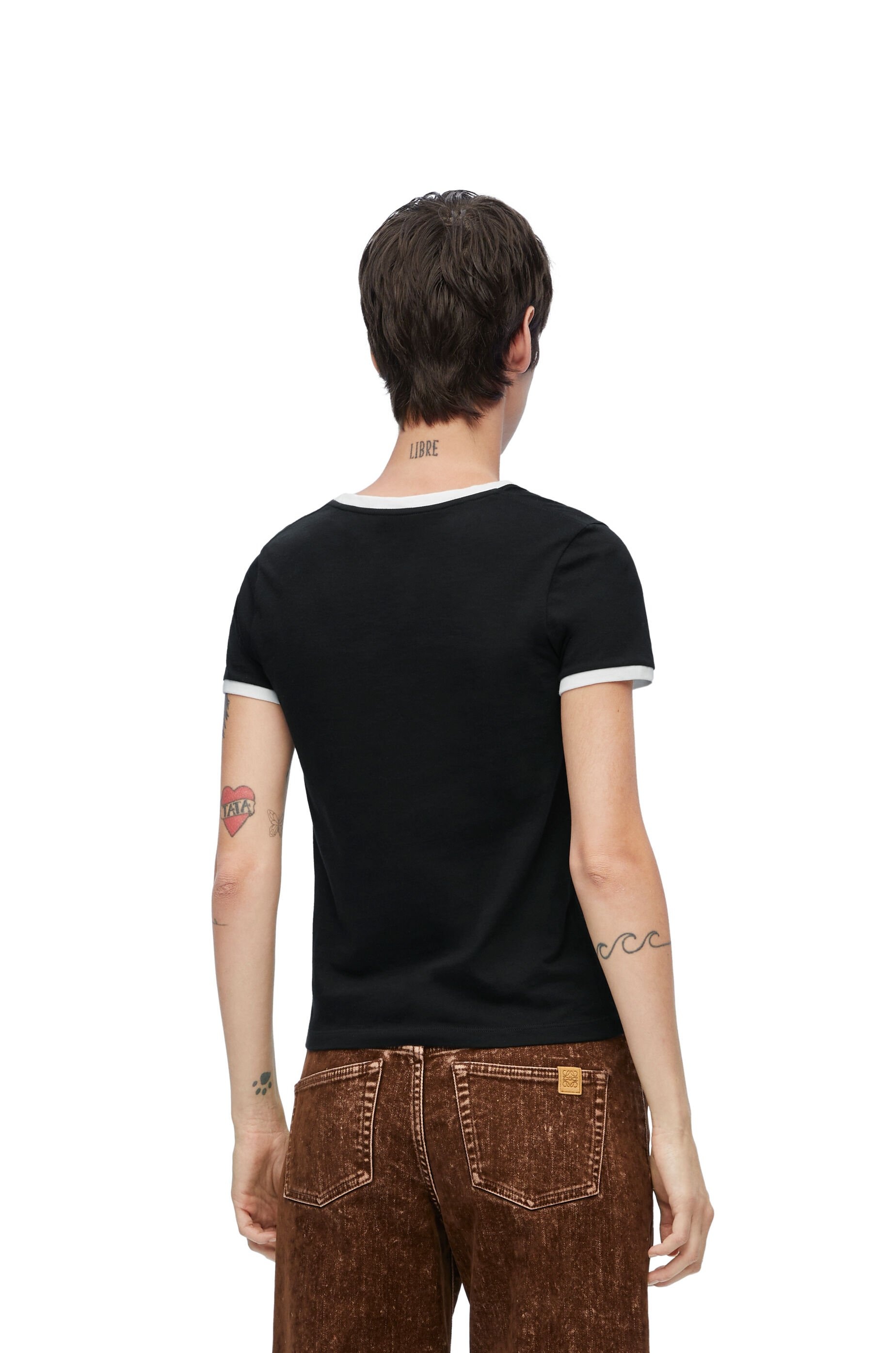 Slim fit T-shirt in cotton - 4