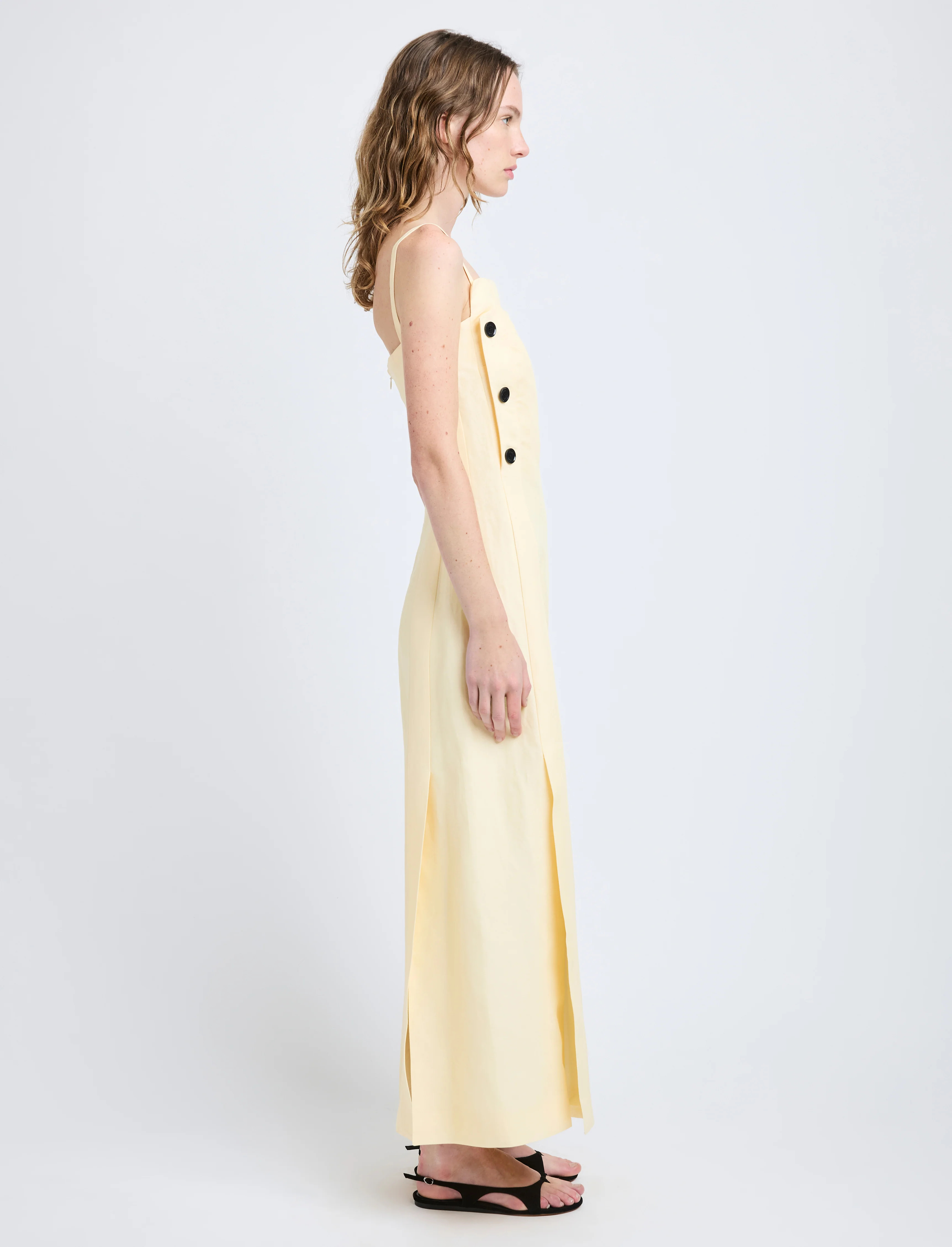 Candice Dress in Linen Viscose - 3